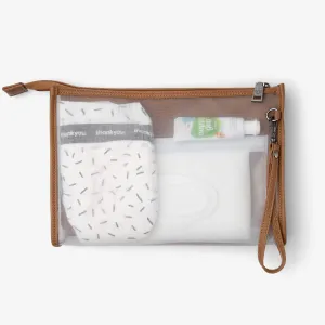 Grab & Go Nappy Changing Clutch - Tan