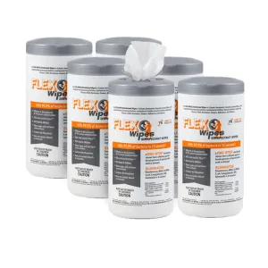 Hospeco® FLEX® Wipes Disinfectant Wipes (7” x 8” | 75 Wipe Canisters) - Case of 6