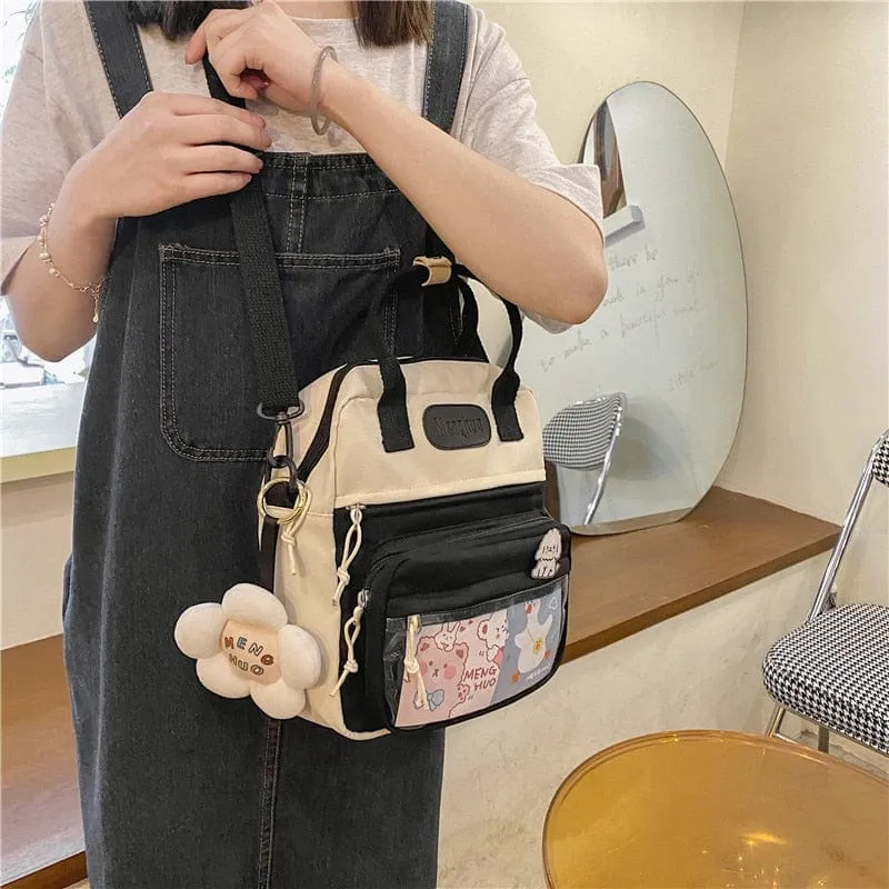 Korean Style Kawaii Backpack/Shoulder Bag (with accessories)