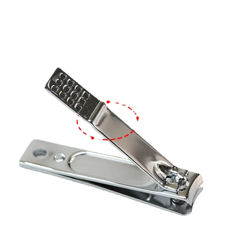 Large and Small Stainless Steel Nail Clippers Flat Bevel Single Household Nail Trimming Tool