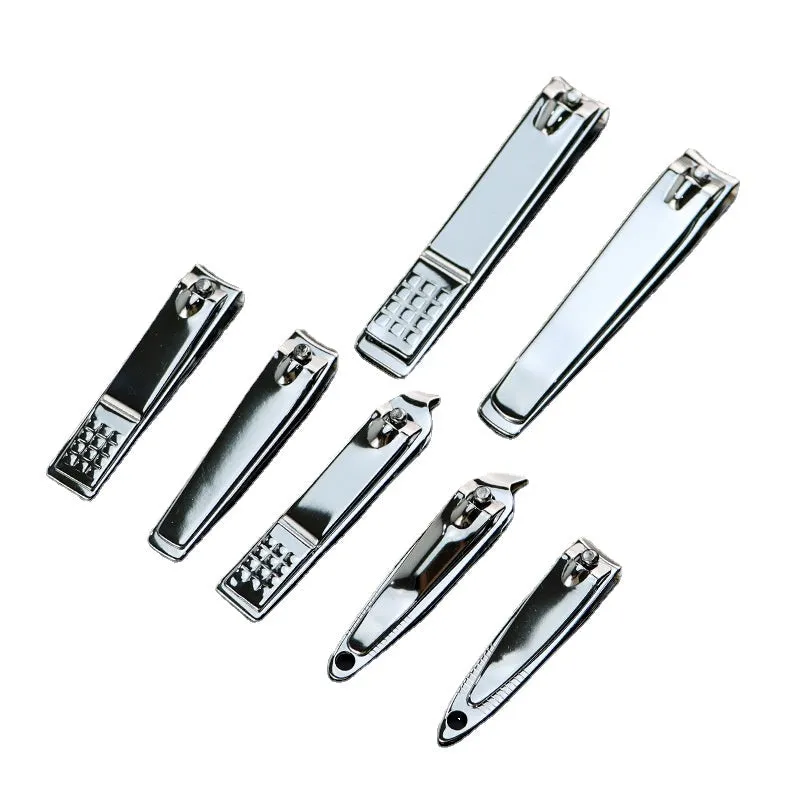 Large and Small Stainless Steel Nail Clippers Flat Bevel Single Household Nail Trimming Tool