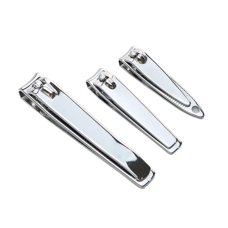 Large and Small Stainless Steel Nail Clippers Flat Bevel Single Household Nail Trimming Tool