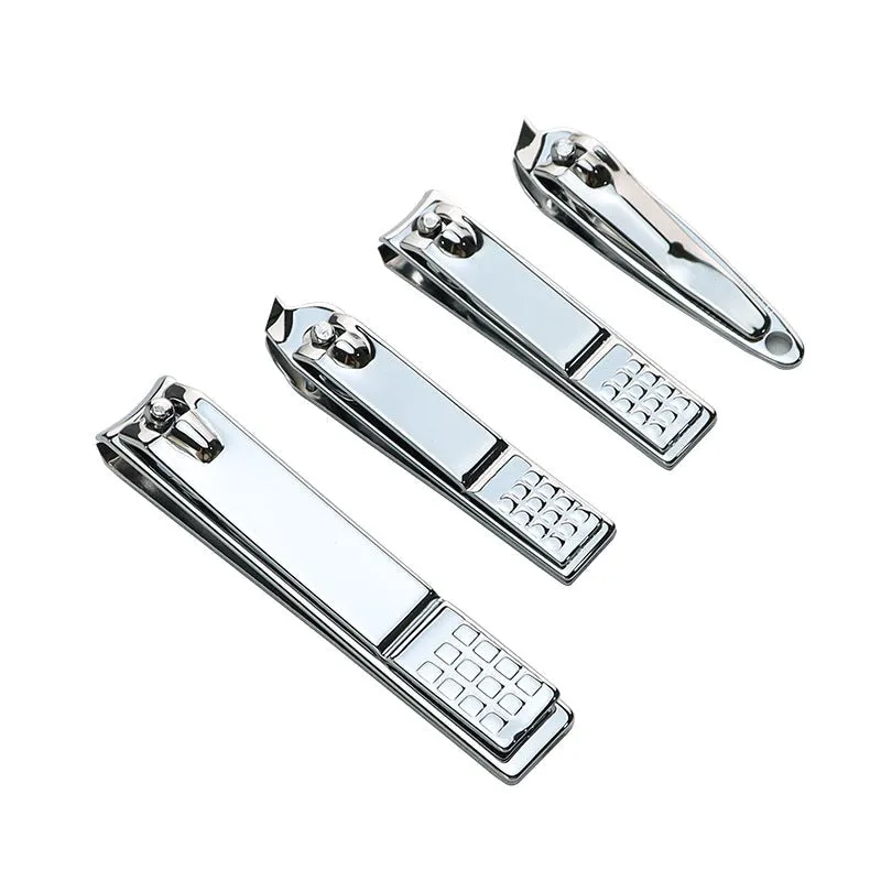 Large and Small Stainless Steel Nail Clippers Flat Bevel Single Household Nail Trimming Tool