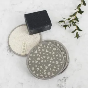 Large Organic Cotton Facial Pads - Meadow - Pack of 5