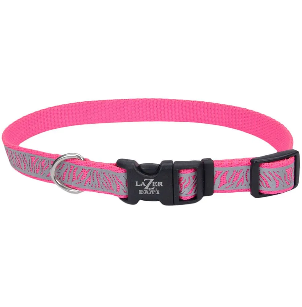 Lazer Brite Dog Collar, 8-12" x 3/8"