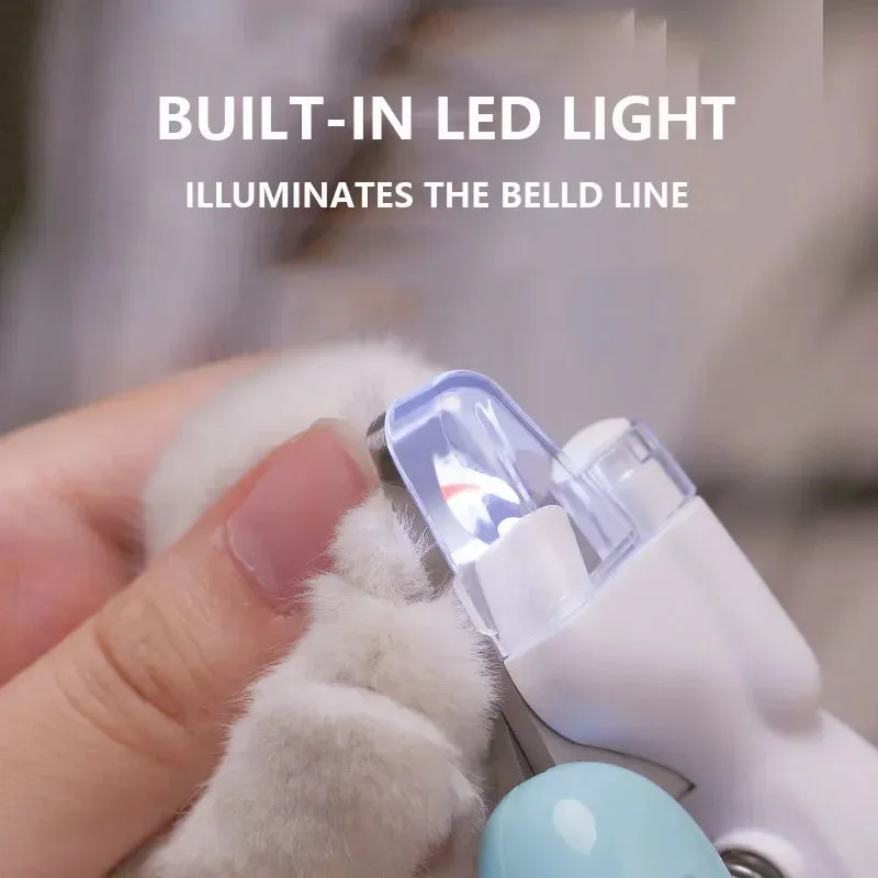 LED Light Pet Nail Clippers for Small to Medium Pets