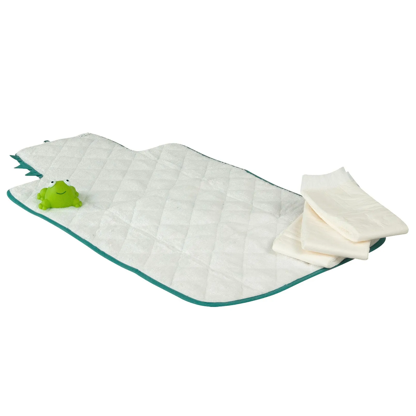 Little Crevette Travel Changing Mat Crocodile