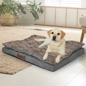 MEDIUM Dog Beds Calming Pet Removable - Khaki