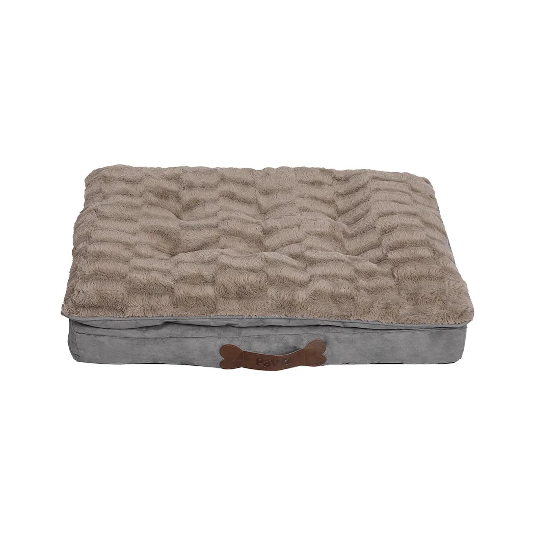 MEDIUM Dog Beds Calming Pet Removable - Khaki