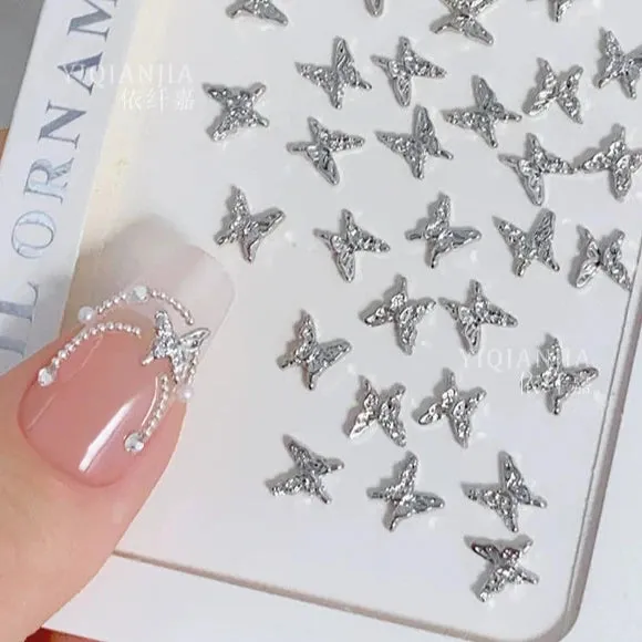 Mini Butterfly Zircon Nail Art Drill - Super Flash Pearl and Alloy Accessories