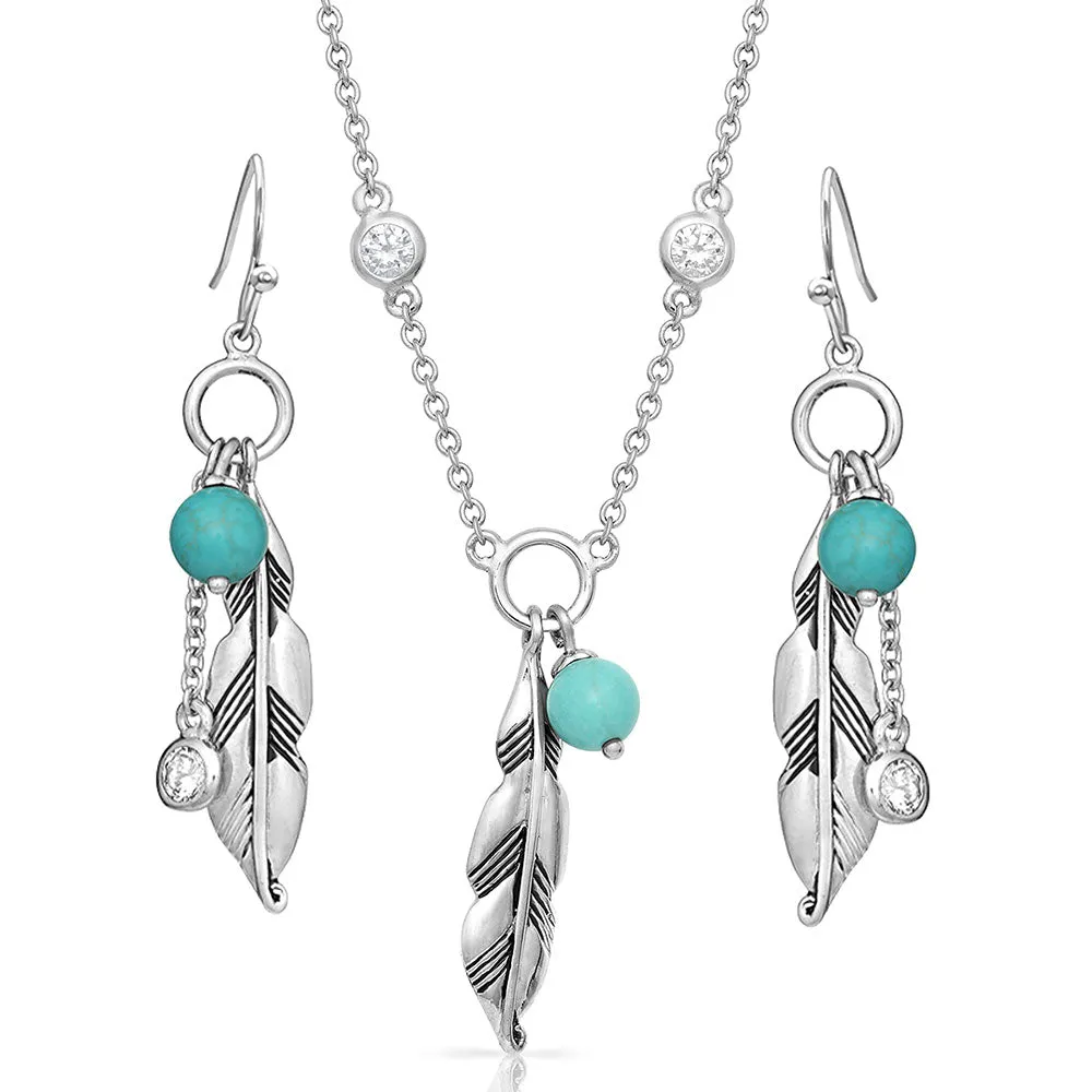 Montana Silversmiths - Charming Feather Set