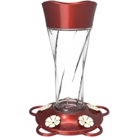 More Birds Twist Glass Hummingbird Feeder