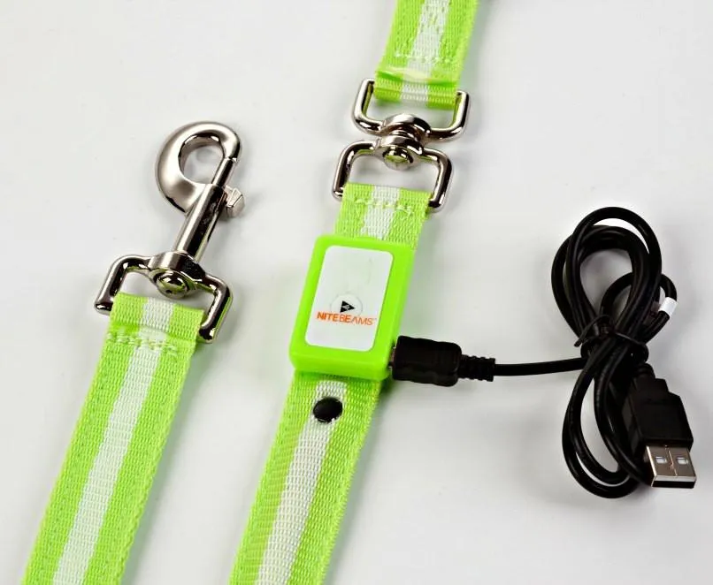 Nite Beams LED USB Rechargeable Lighted Dog Leash