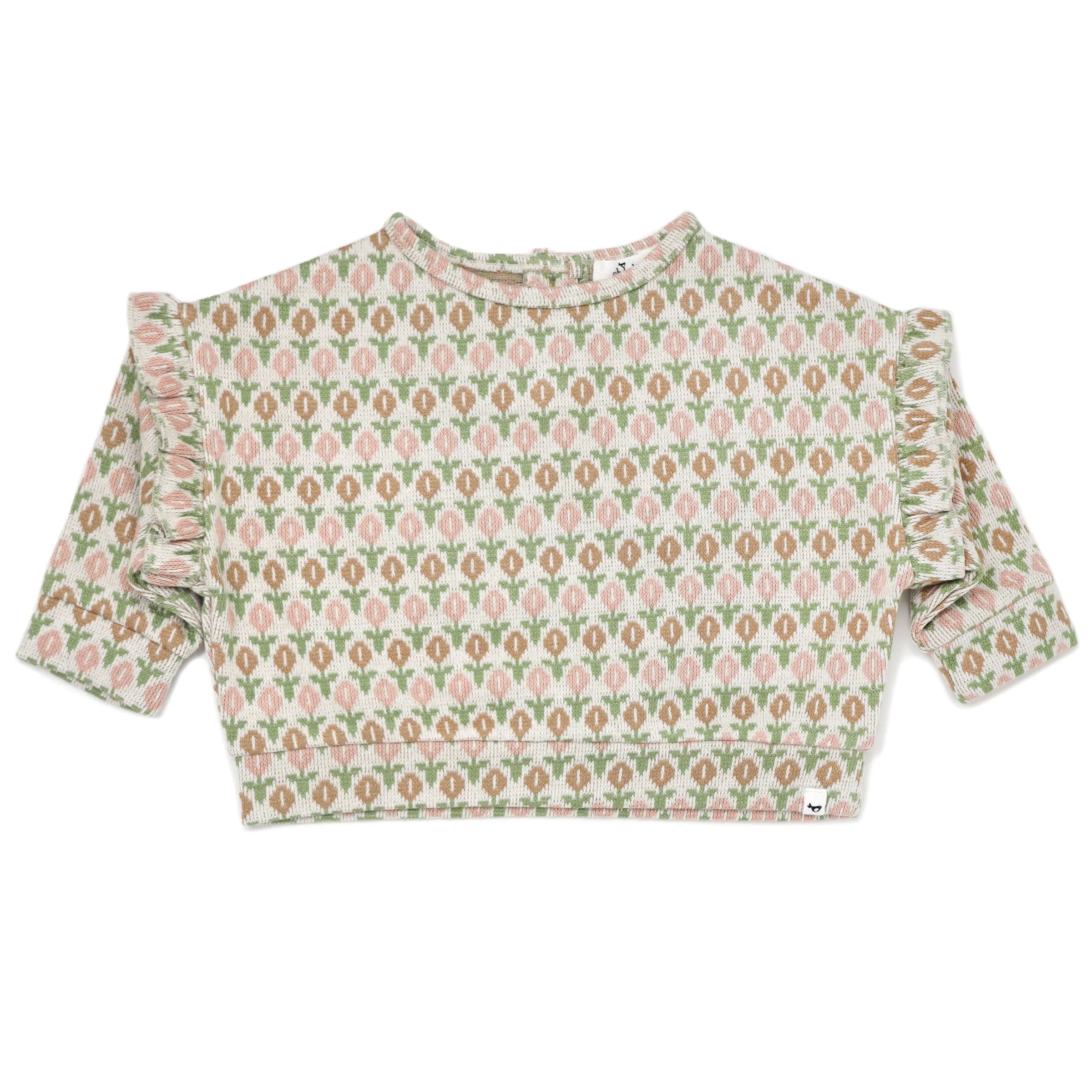 oh baby! Millie Slouch Double Knit - Tulip Print - Blush Caramel