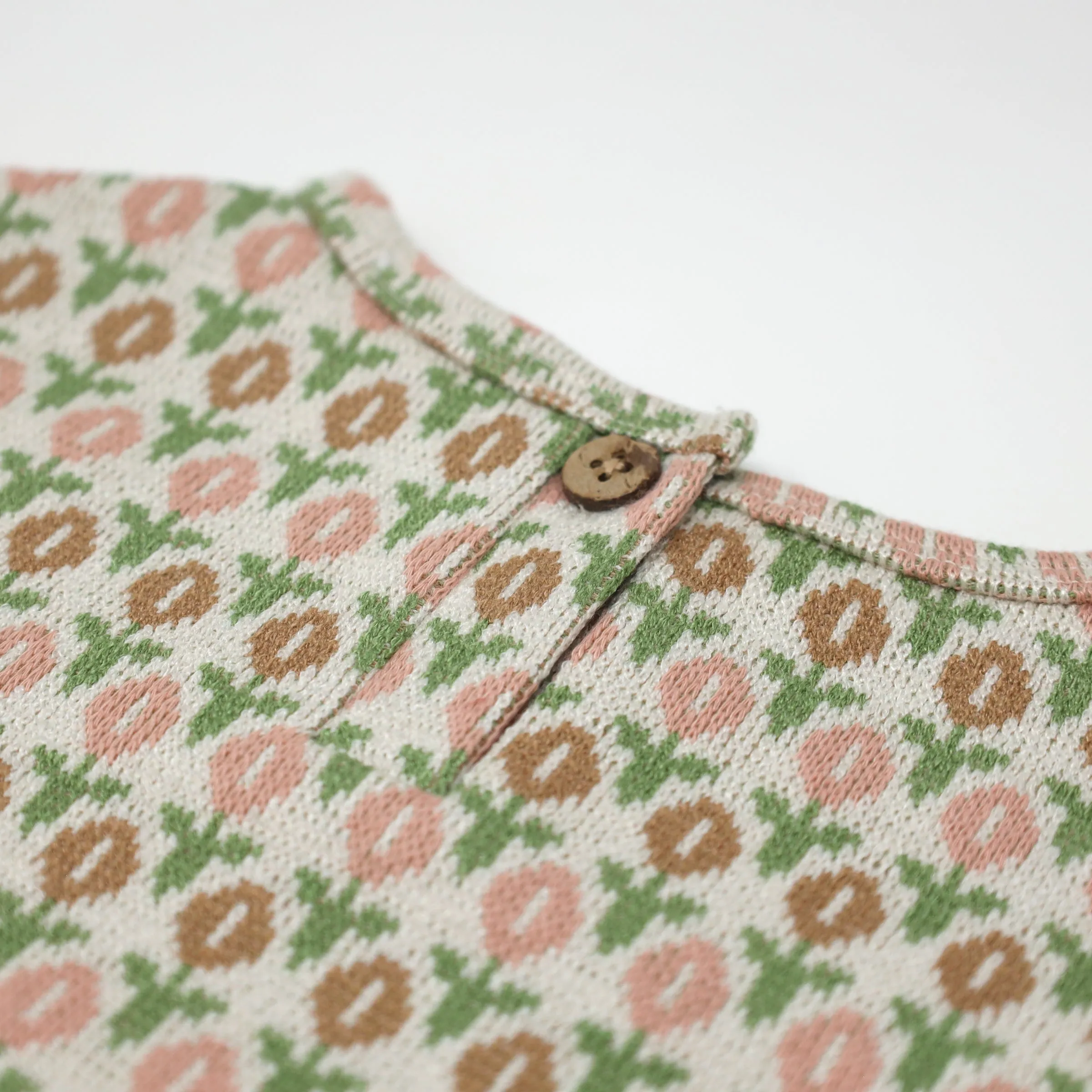 oh baby! Millie Slouch Double Knit - Tulip Print - Blush Caramel