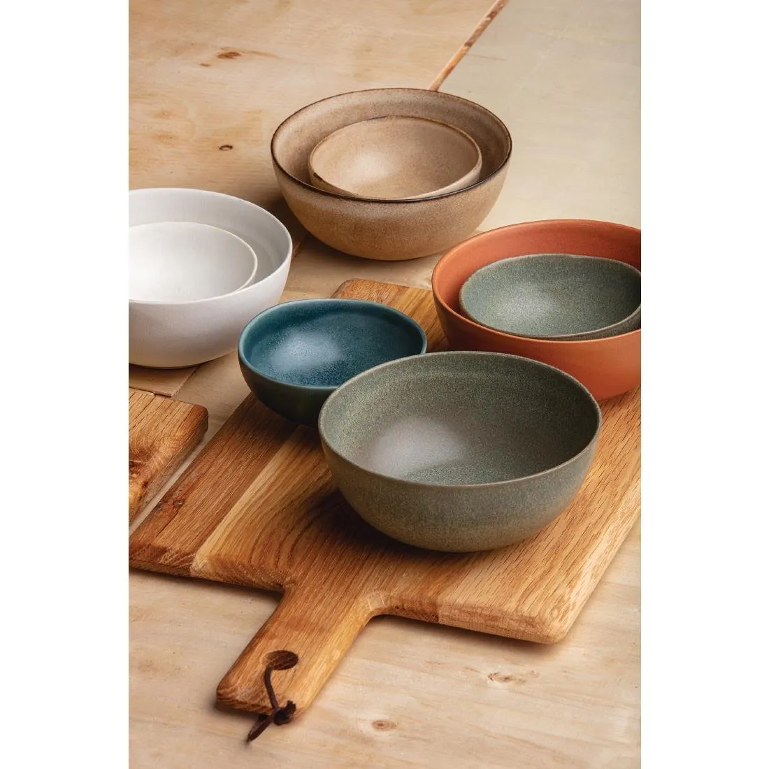 Olympia Build-a-Bowl Deep Bowls Green 110mm (Pack of 12) - FC706