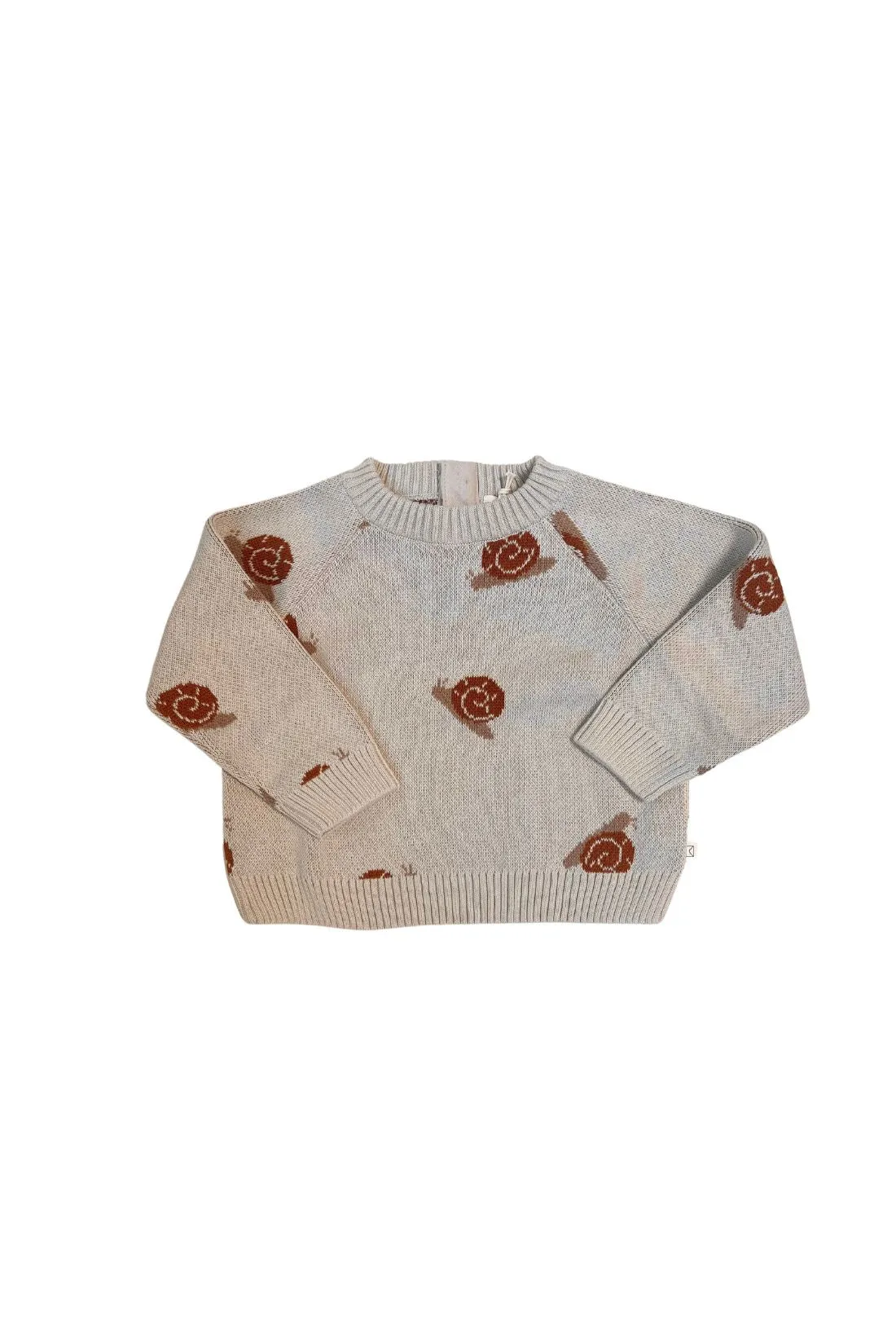 Organic Snail Knit Sweater | Oatmeal