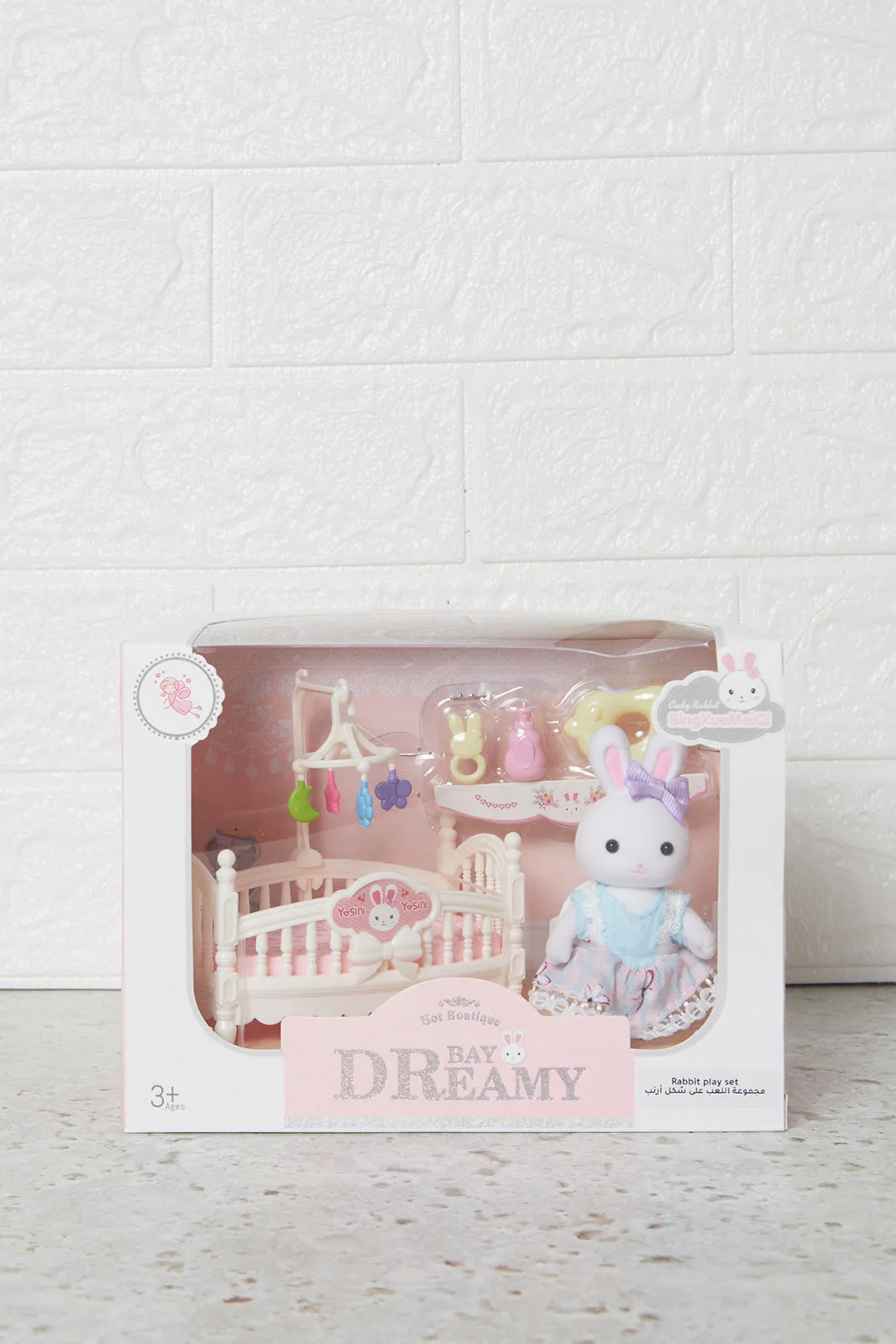 Pink Bay Dreamy Rabbit Play Bedroom Play Set