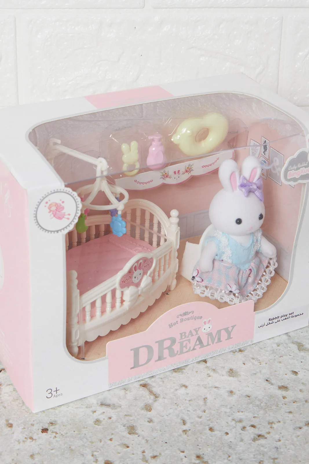 Pink Bay Dreamy Rabbit Play Bedroom Play Set