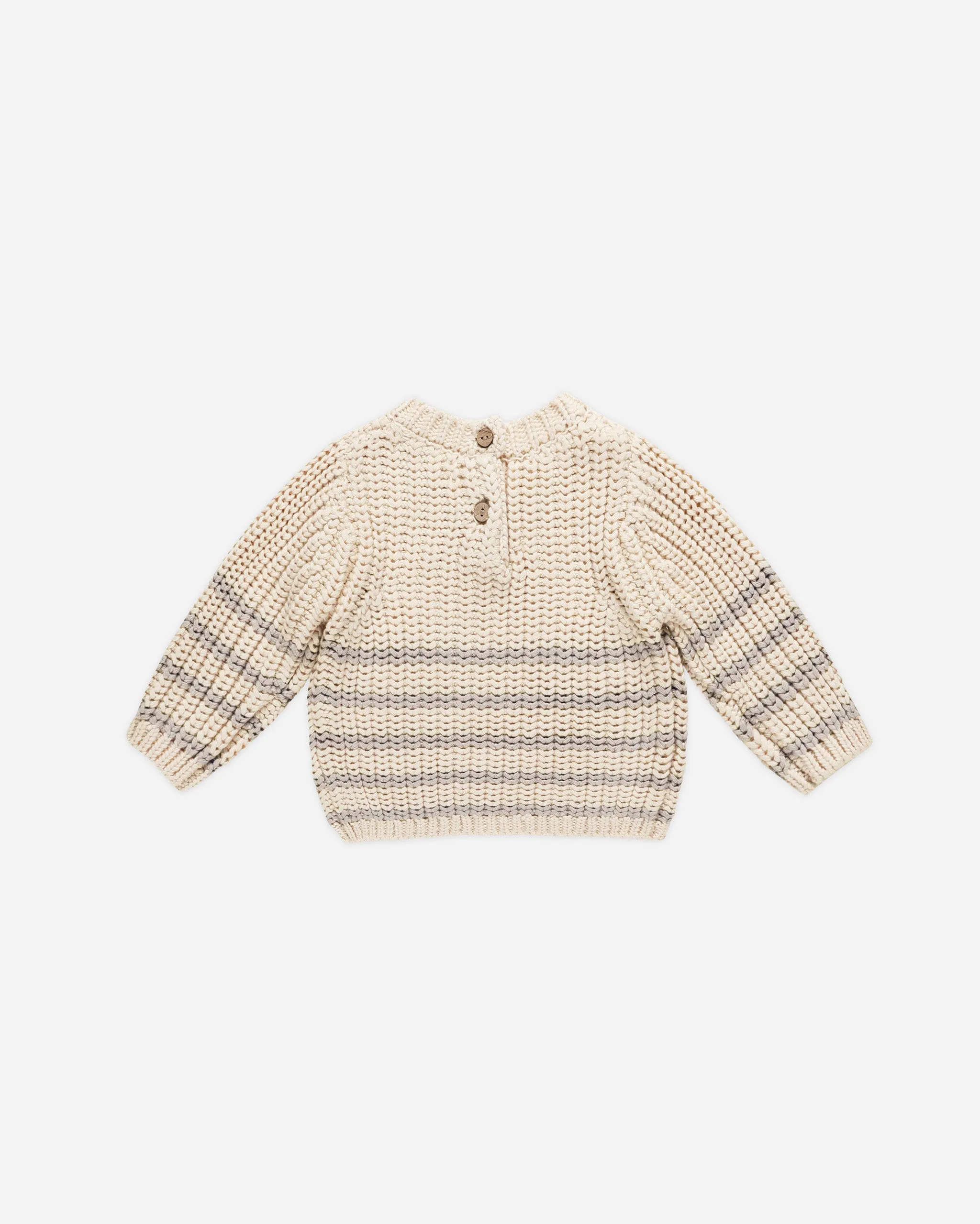 Rex Sweater || Fog Stripe