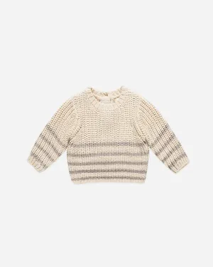 Rex Sweater || Fog Stripe