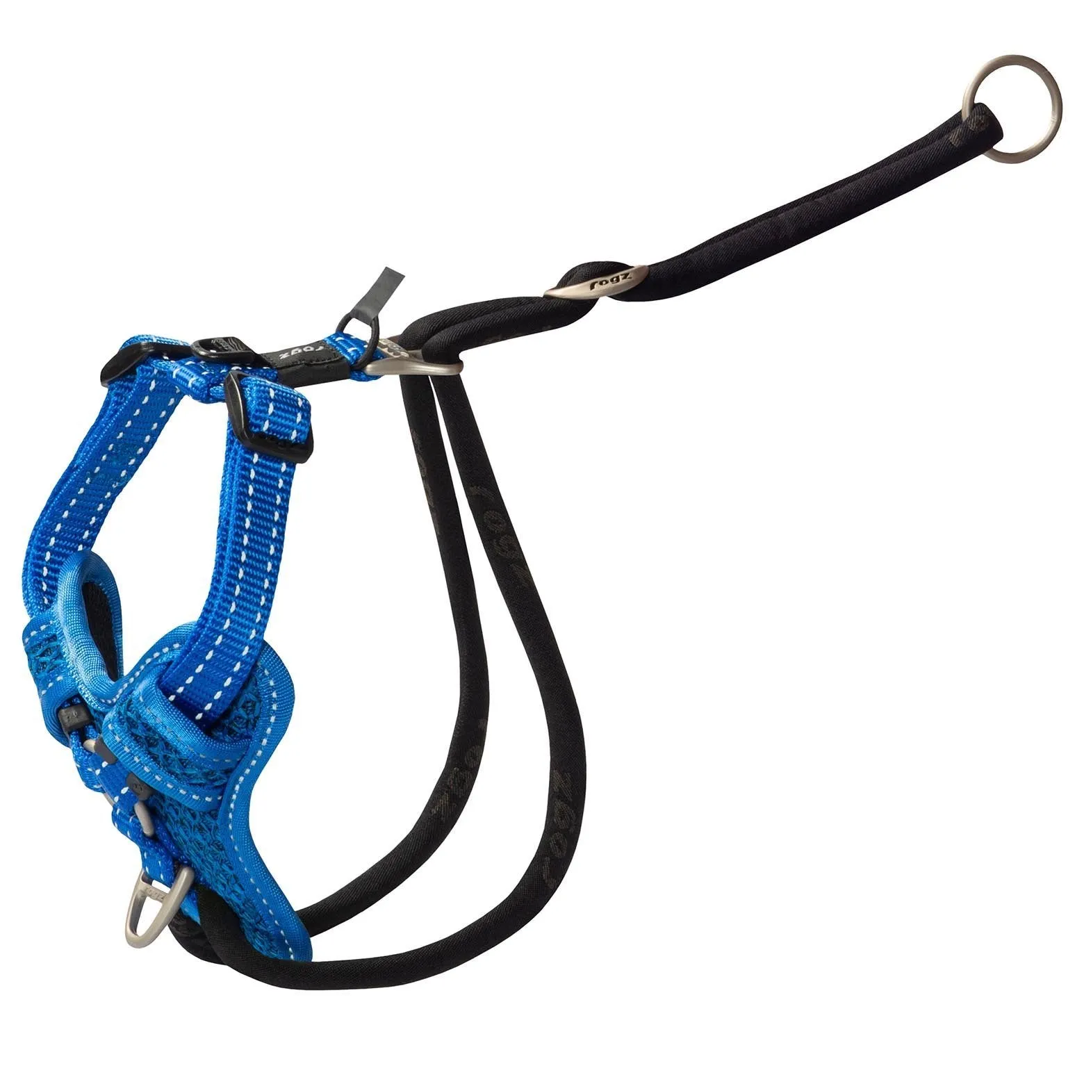 Rogz Control Stop Pull Dog Harness Blue Medium