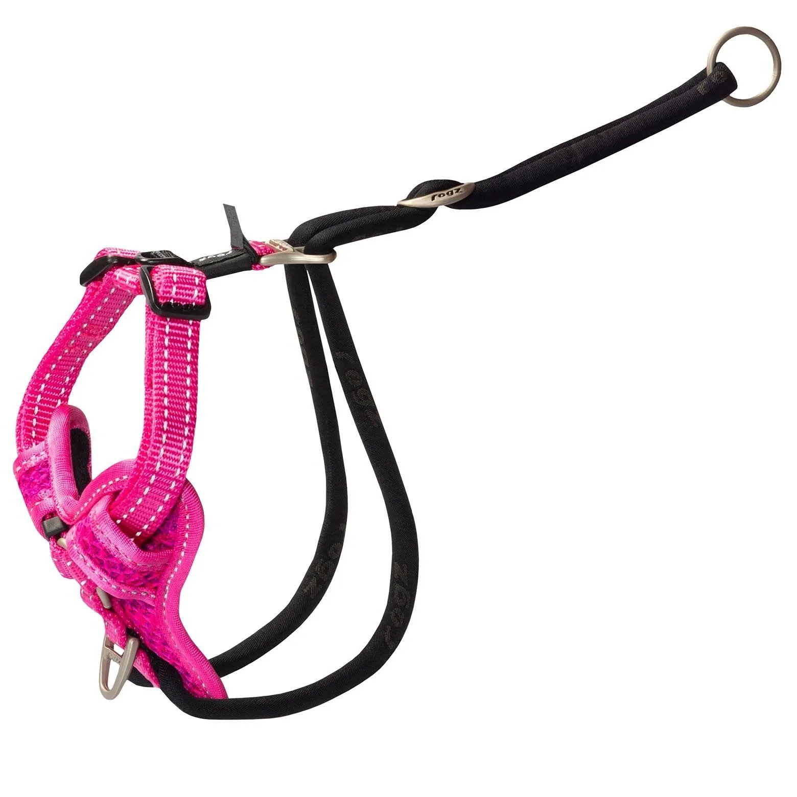 Rogz Control Stop Pull Dog Harness Pink Medium