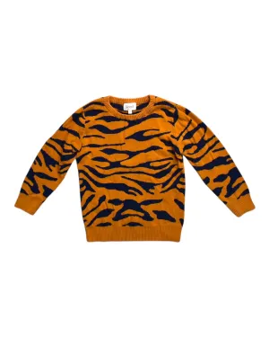 Seed Tiger Stripe Knit Sweater 4T