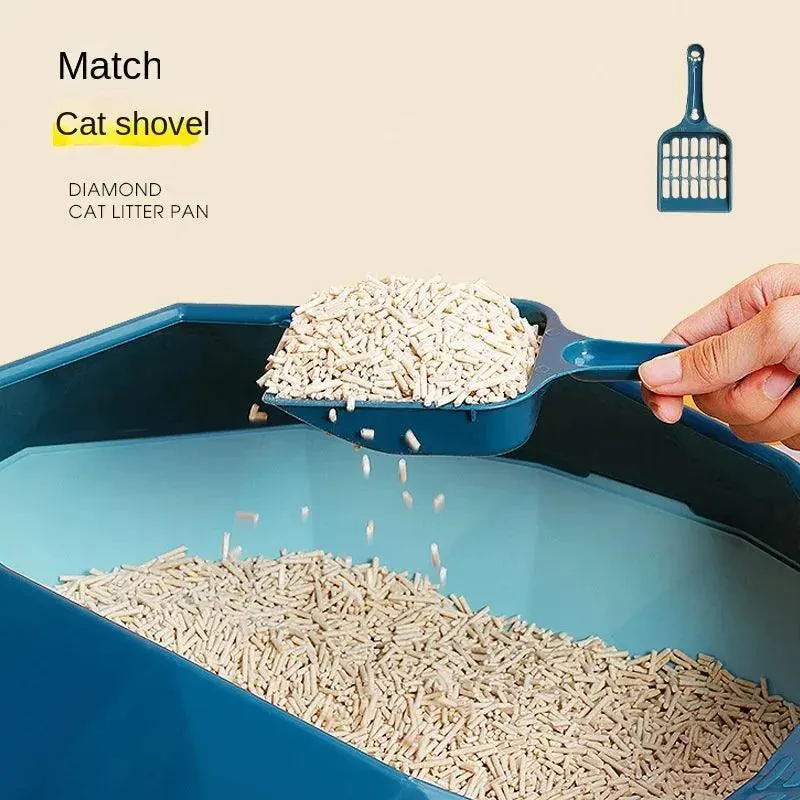 Semi-Closed Reusable Anti-Splash Cat Litter Box