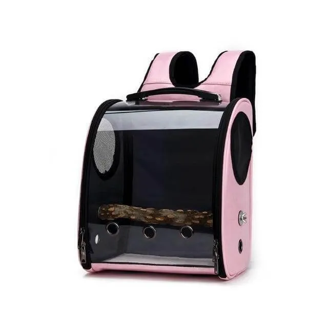 Space Capsule Bird Carrier Travel Birdcage Backpack