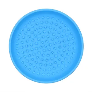 Talking Dog Club Lickables Licking Bowls for Dogs and Cats (Blue)