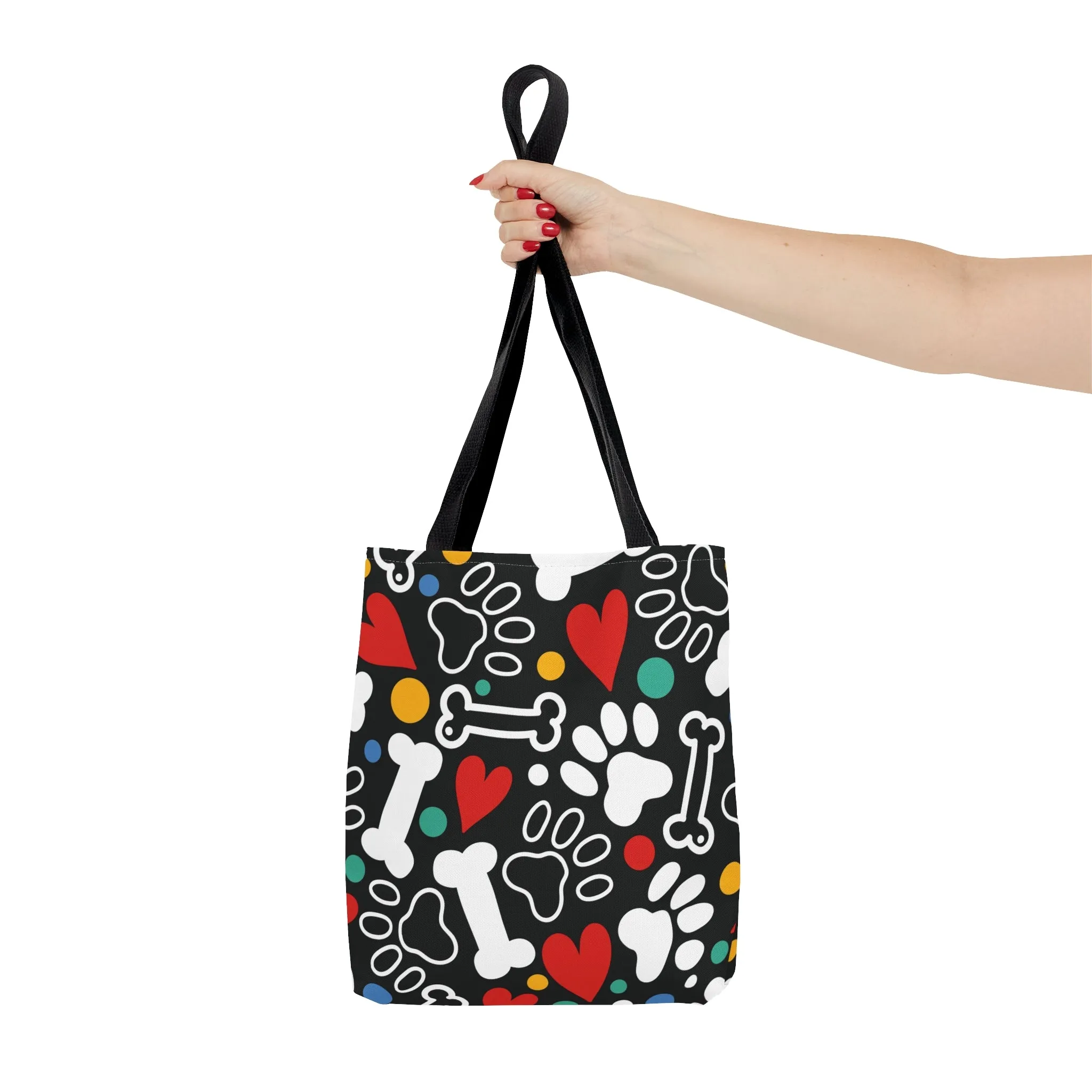 Tote Bag - AOP - Hearts and Paws