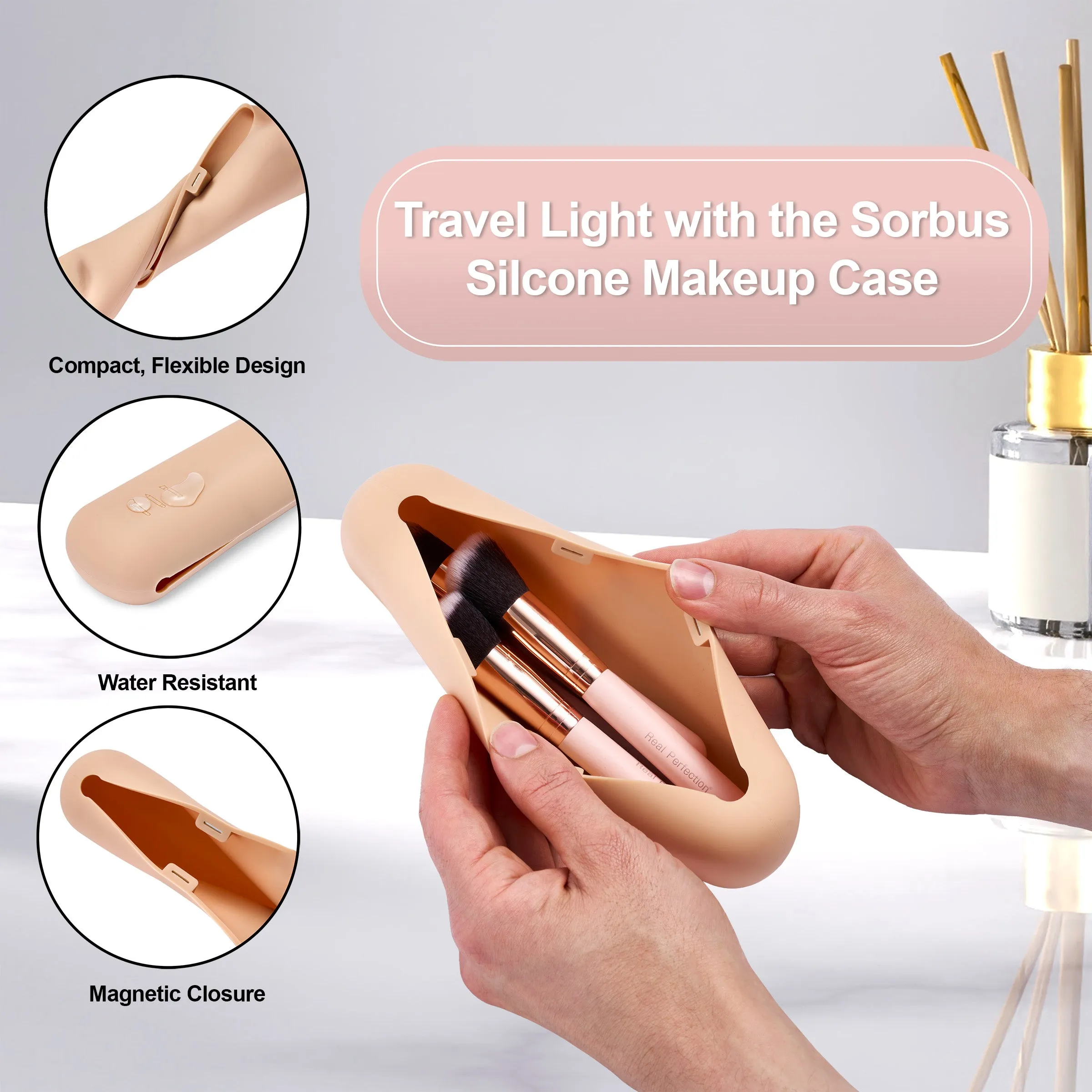 Travel Cosmetic Makeup Brush Holder