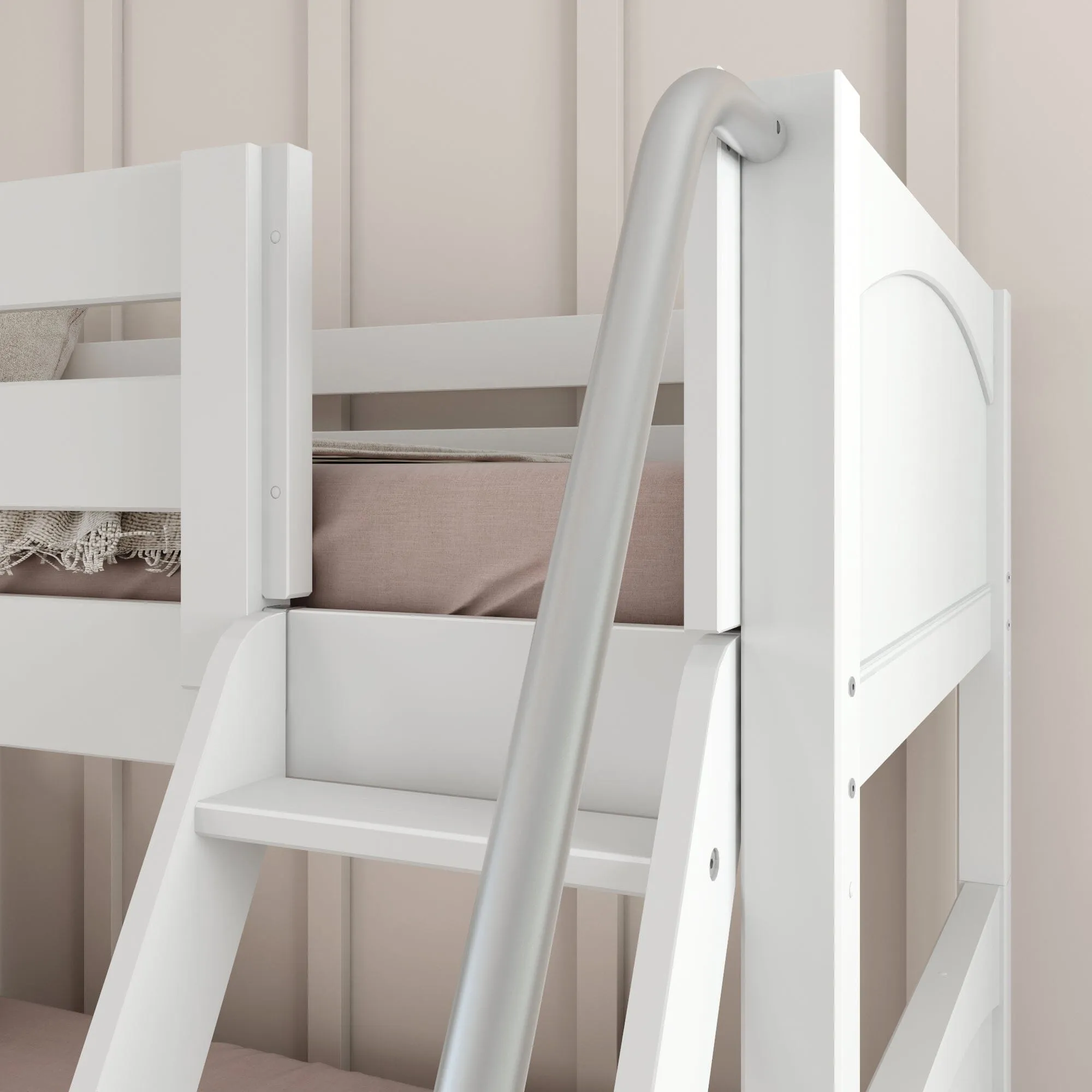 Twin over Full Medium Bunk Bed with Slide and Ladder