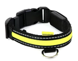 WalkingMate New Green Soft Nylon LED Collar Medium